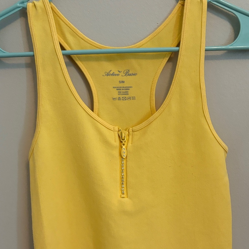 Active Basic Yellow Tank Top - Picture 4 of 6